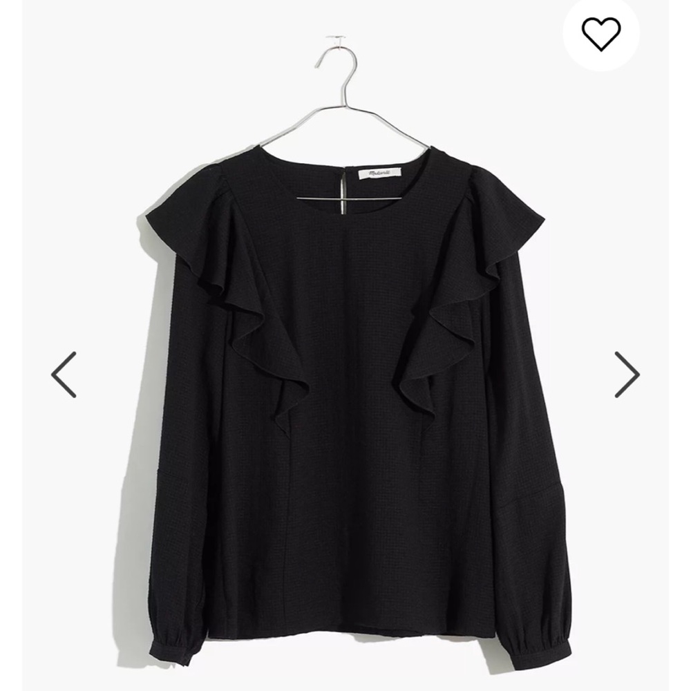 NEW! Madewell Ruffle Front Top